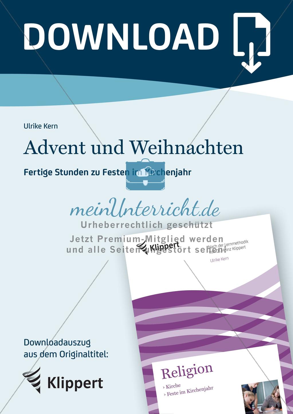 Feste im Kirchenjahr: Advent und Weihnachten Preview 1