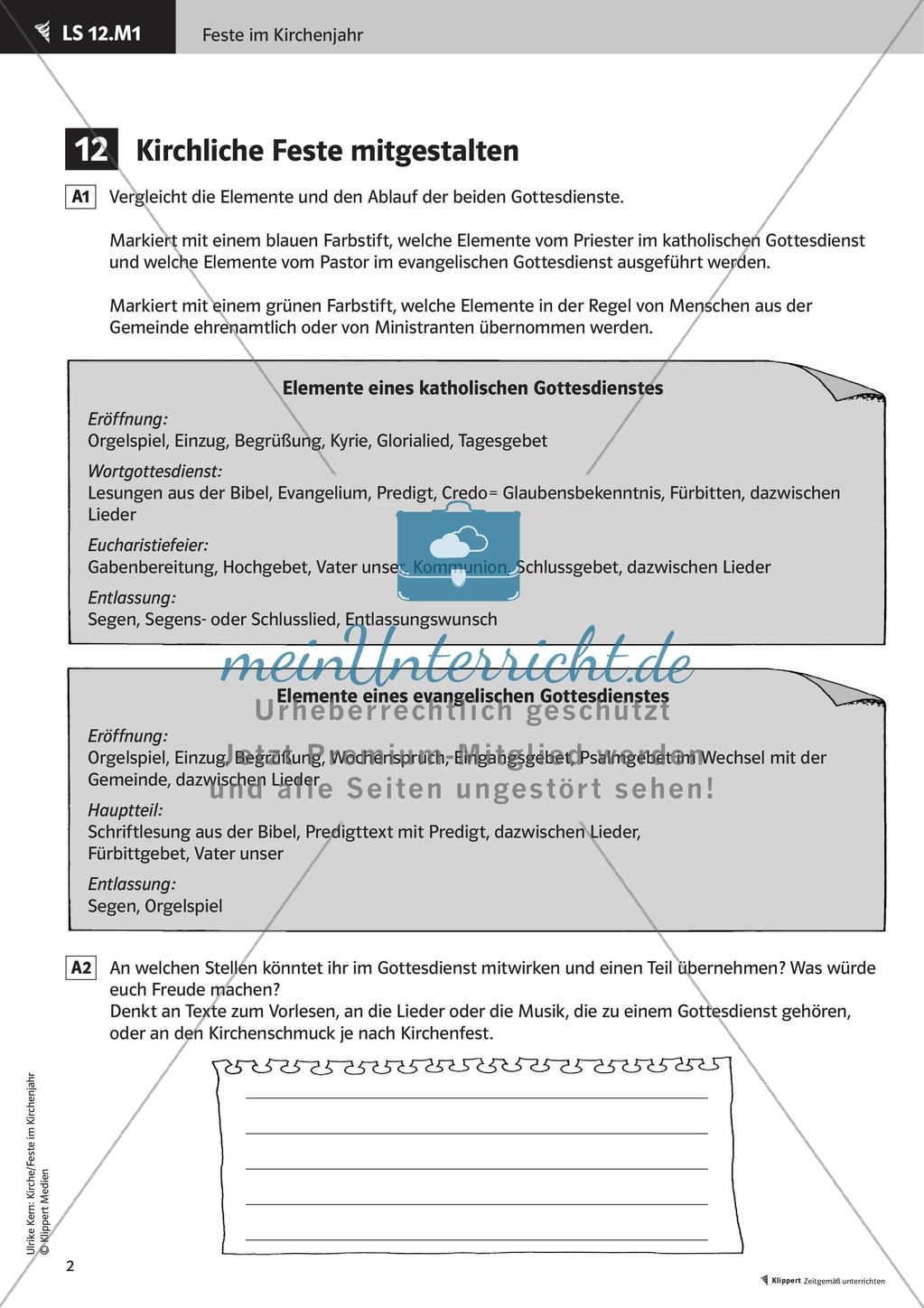 Mitgestaltung kirchlicher Feste im Kirchenjahr Preview 4