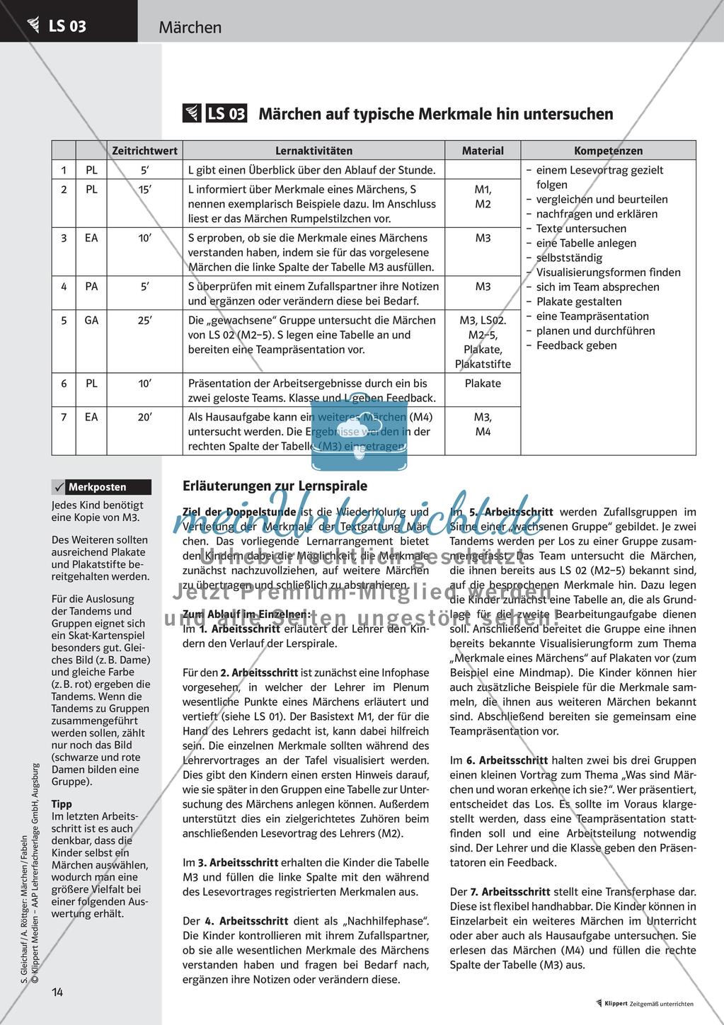 Märchen: Inhalt erfassen und Merkmale analysieren Preview 16