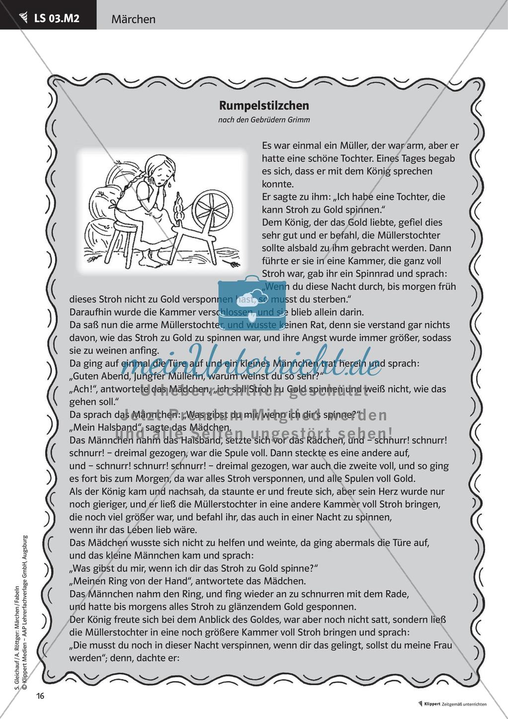 Märchen: Inhalt erfassen und Merkmale analysieren Preview 18