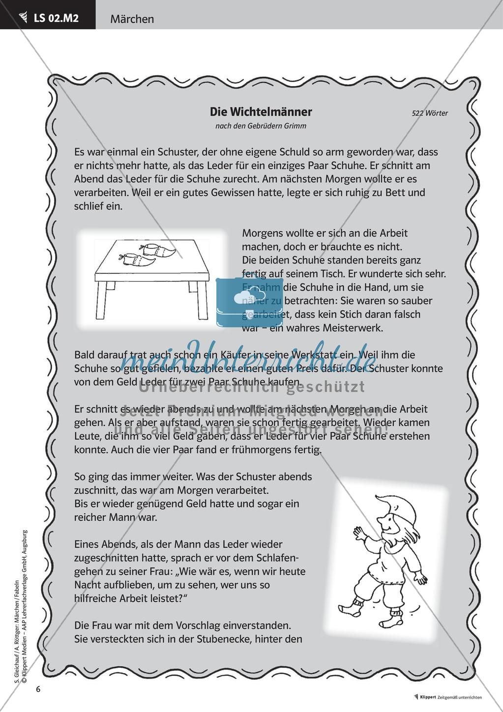 Märchen: Inhalt erfassen und Merkmale analysieren Preview 8