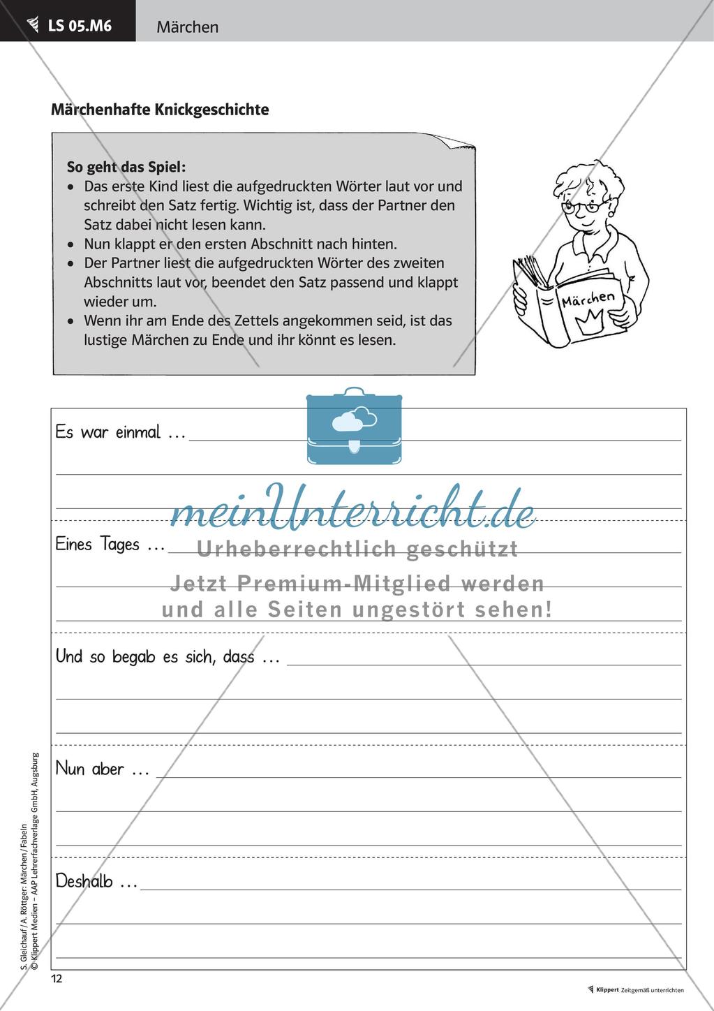 Märchen: Inhaltlich und sprachlich analysieren Preview 14