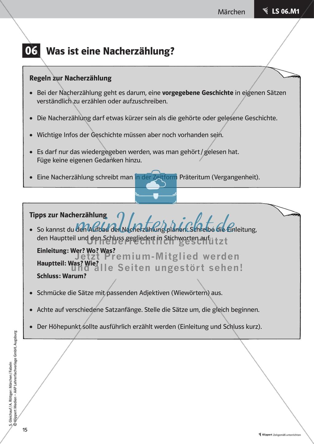 Märchen: Inhaltlich und sprachlich analysieren Preview 17