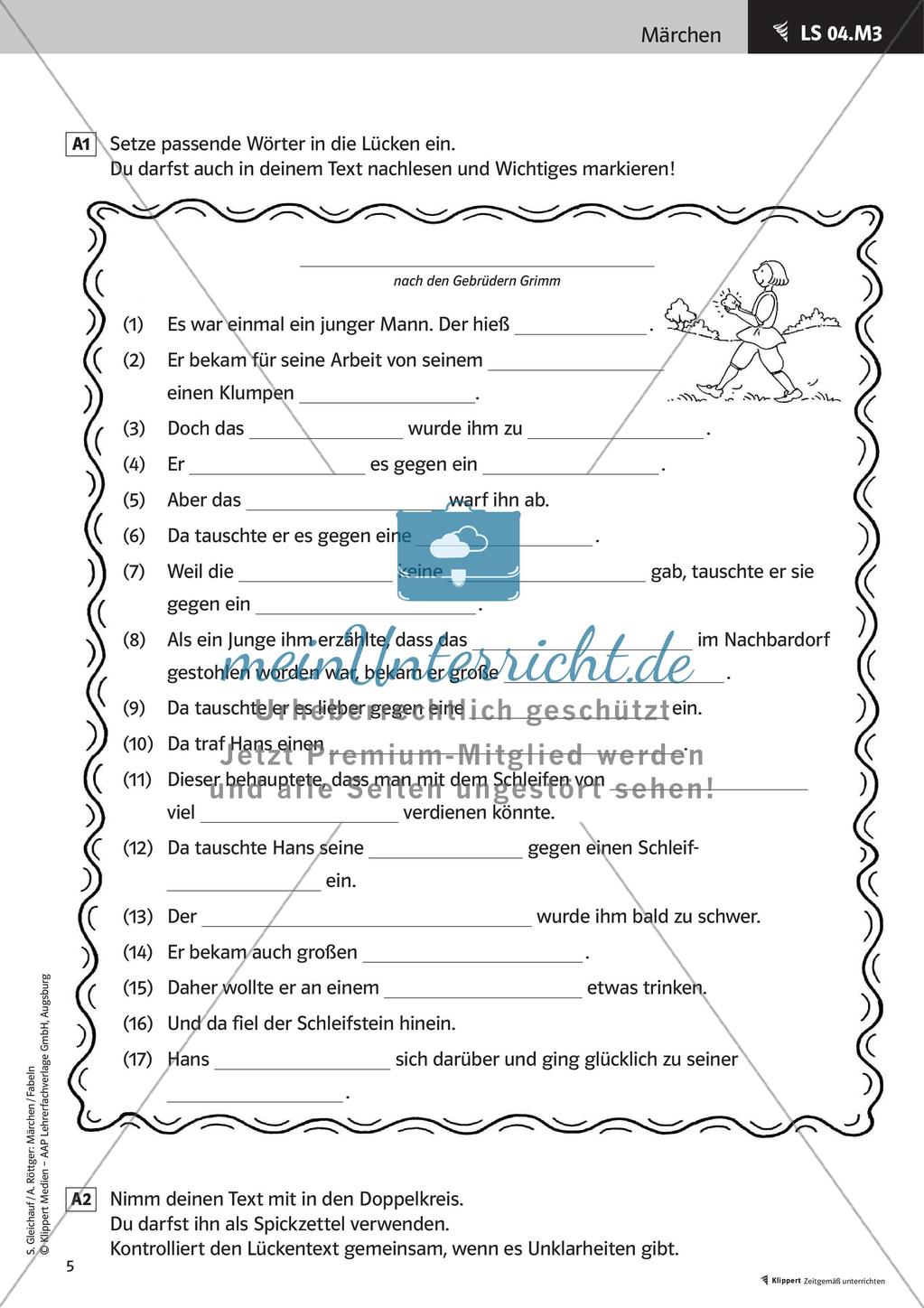 Märchen: Inhaltlich und sprachlich analysieren Preview 7