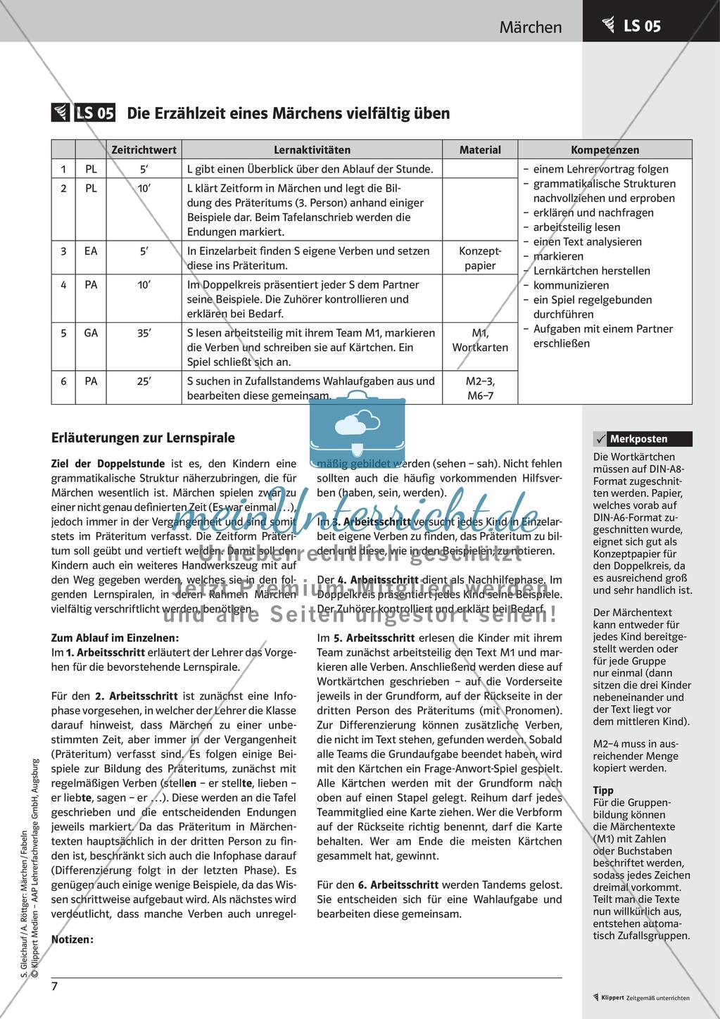 Märchen: Inhaltlich und sprachlich analysieren Preview 9