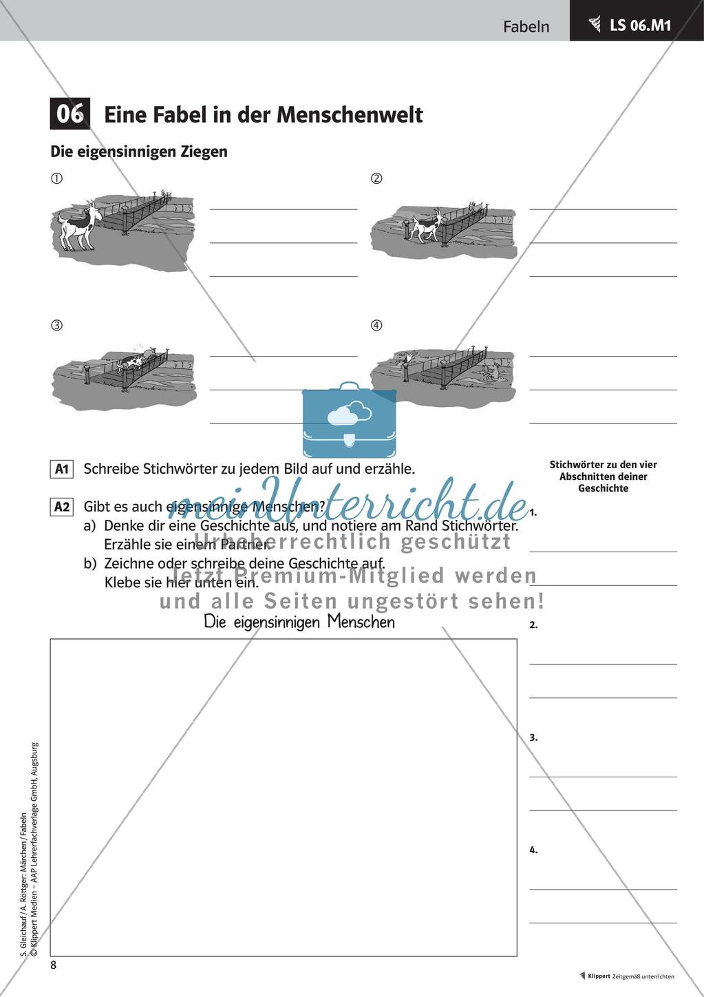 Fabeln erarbeiten und umwandeln Preview 10