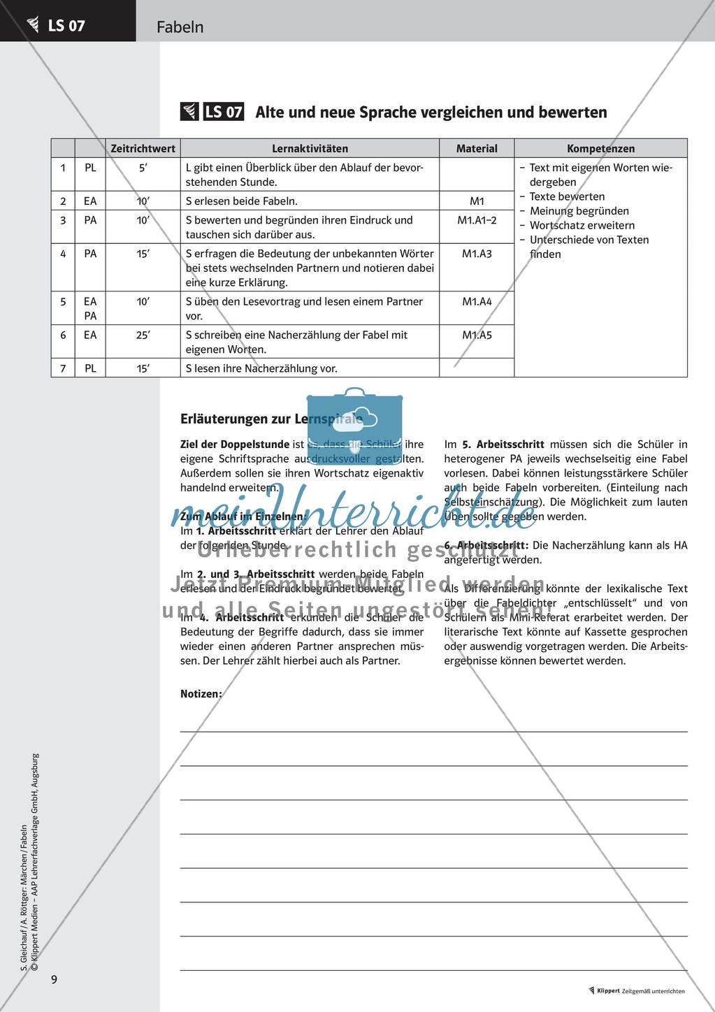 Fabeln erarbeiten und umwandeln Preview 11