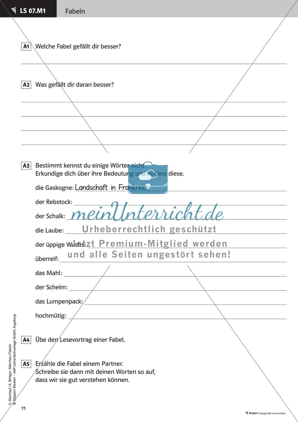 Fabeln erarbeiten und umwandeln Preview 13