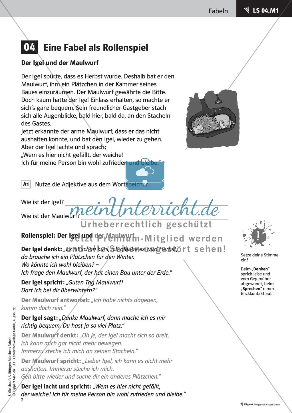 Fabeln erarbeiten und umwandeln Preview 4