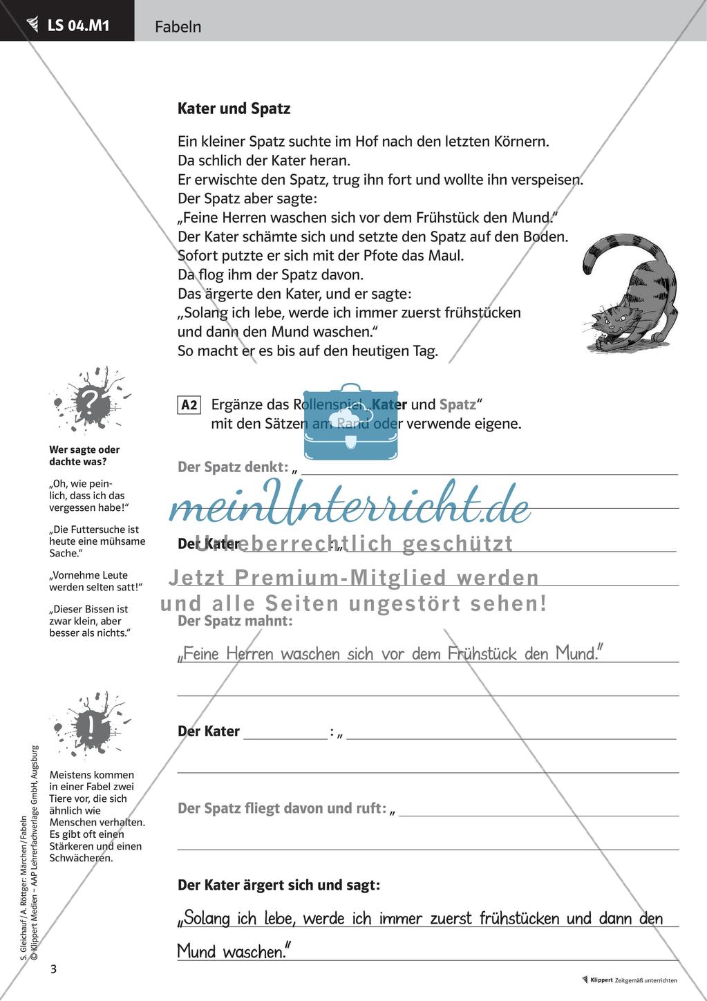Fabeln erarbeiten und umwandeln Preview 5