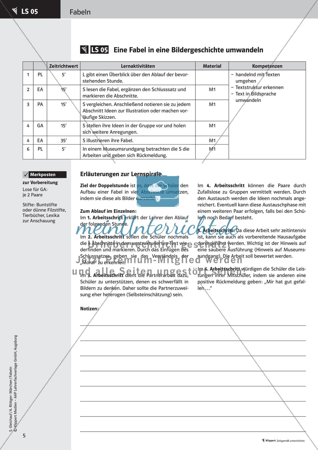 Fabeln erarbeiten und umwandeln Preview 7