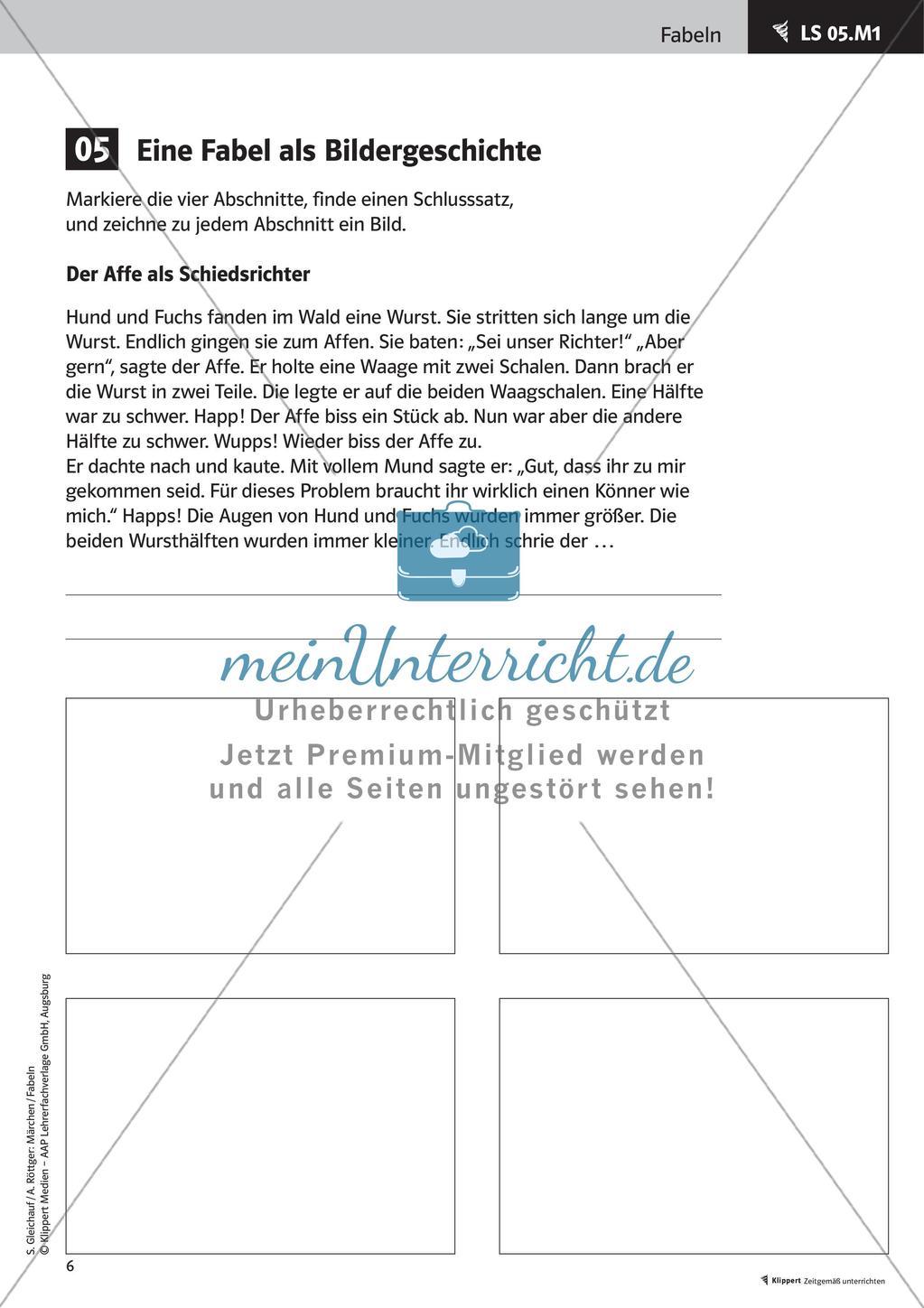 Fabeln erarbeiten und umwandeln Preview 8