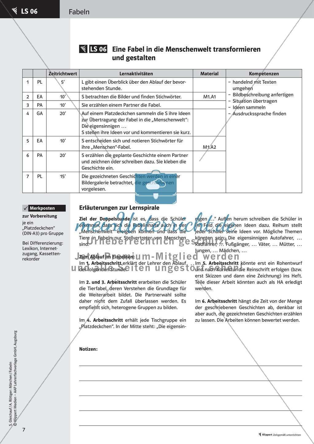 Fabeln erarbeiten und umwandeln Preview 9