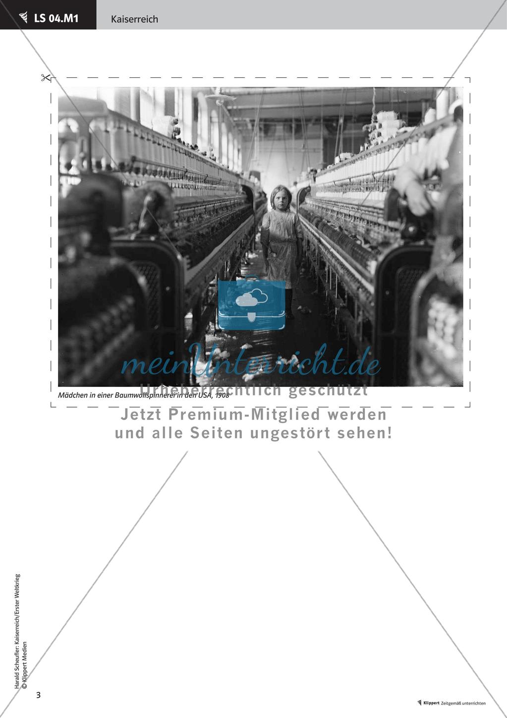 Fertige Unterrichtsstunden zum Kaiserreich: Die Soziale Frage Preview 5