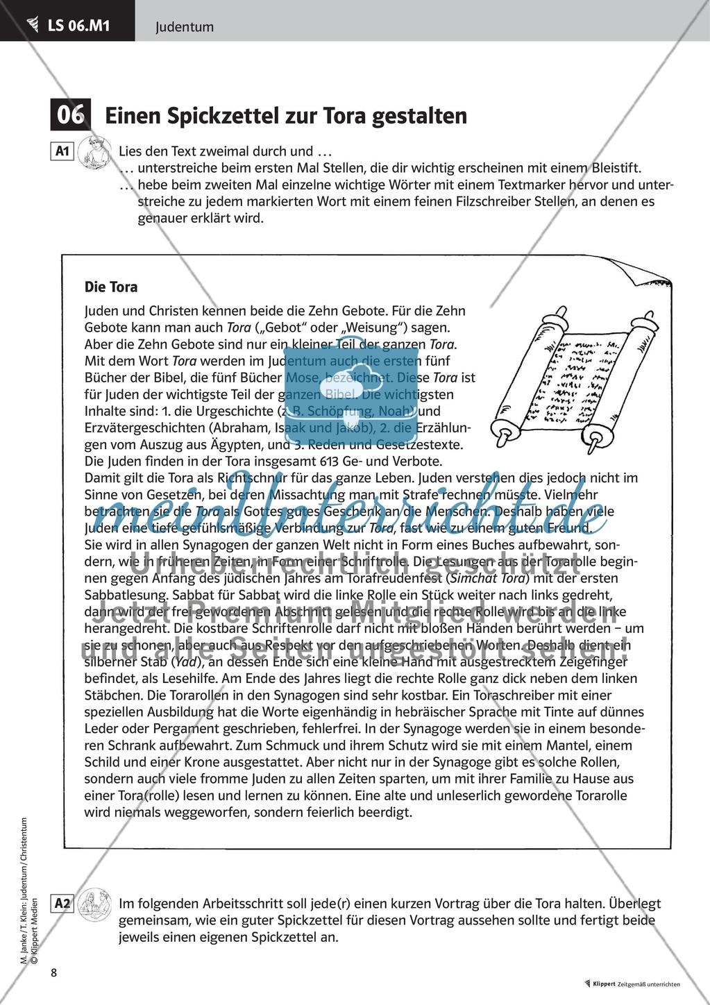 Jüdische Geschichte, Sabbat und Tora Preview 10