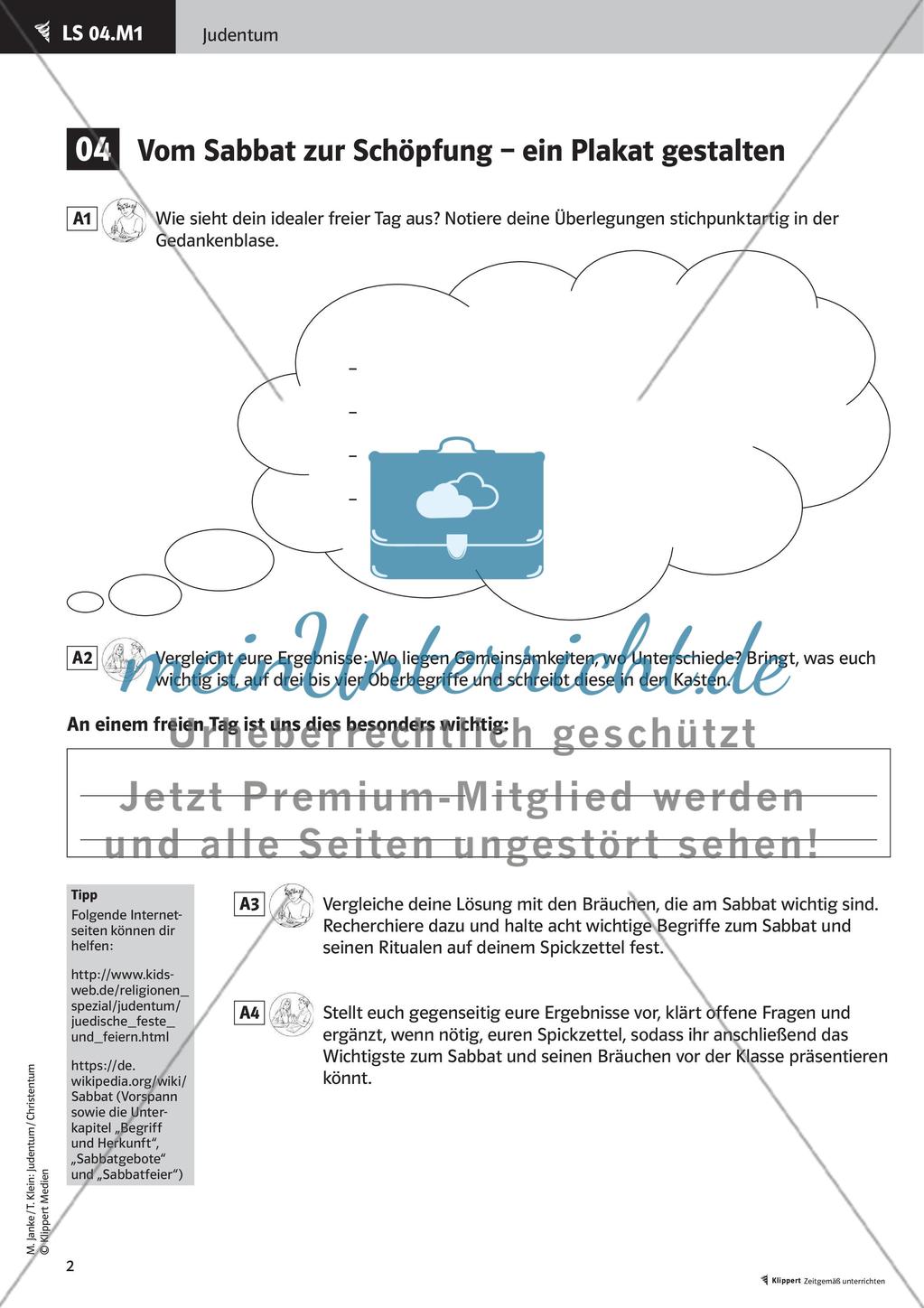 Jüdische Geschichte, Sabbat und Tora Preview 4