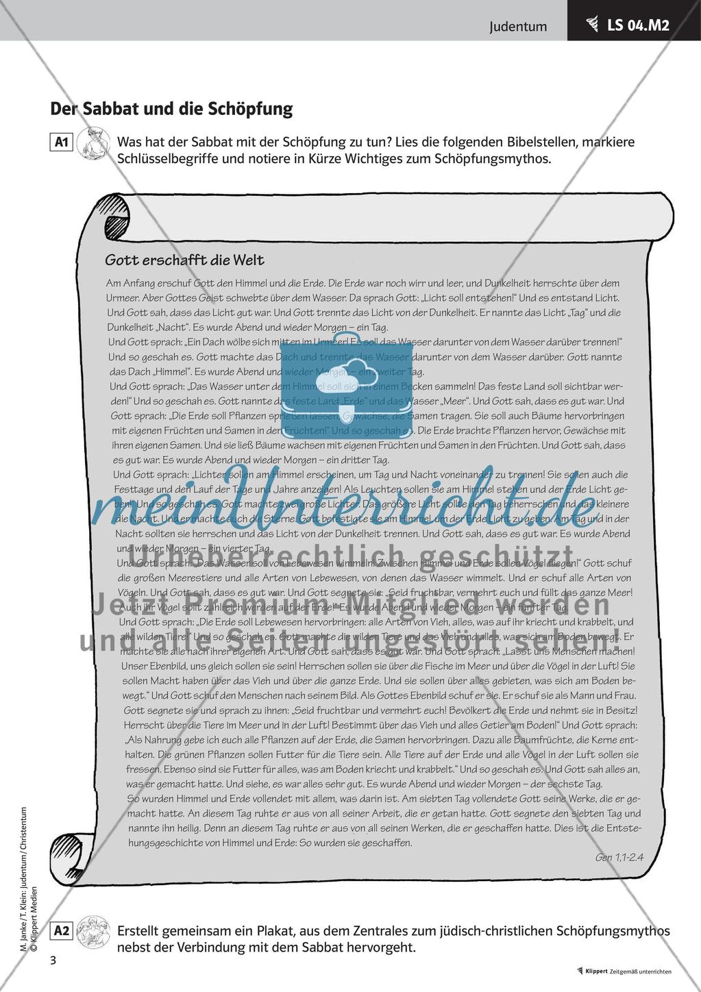 Jüdische Geschichte, Sabbat und Tora Preview 5