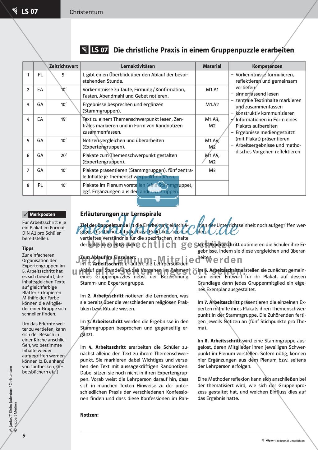 Fertige Unterrichtsstunden zum Christentum: Ethik des Christentums und christliche Praxis Preview 11