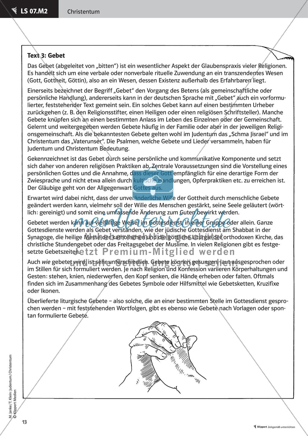 Fertige Unterrichtsstunden zum Christentum: Ethik des Christentums und christliche Praxis Preview 15