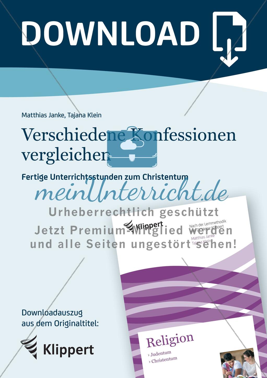 Verschiedene Konfessionen im Vergleich Preview 1