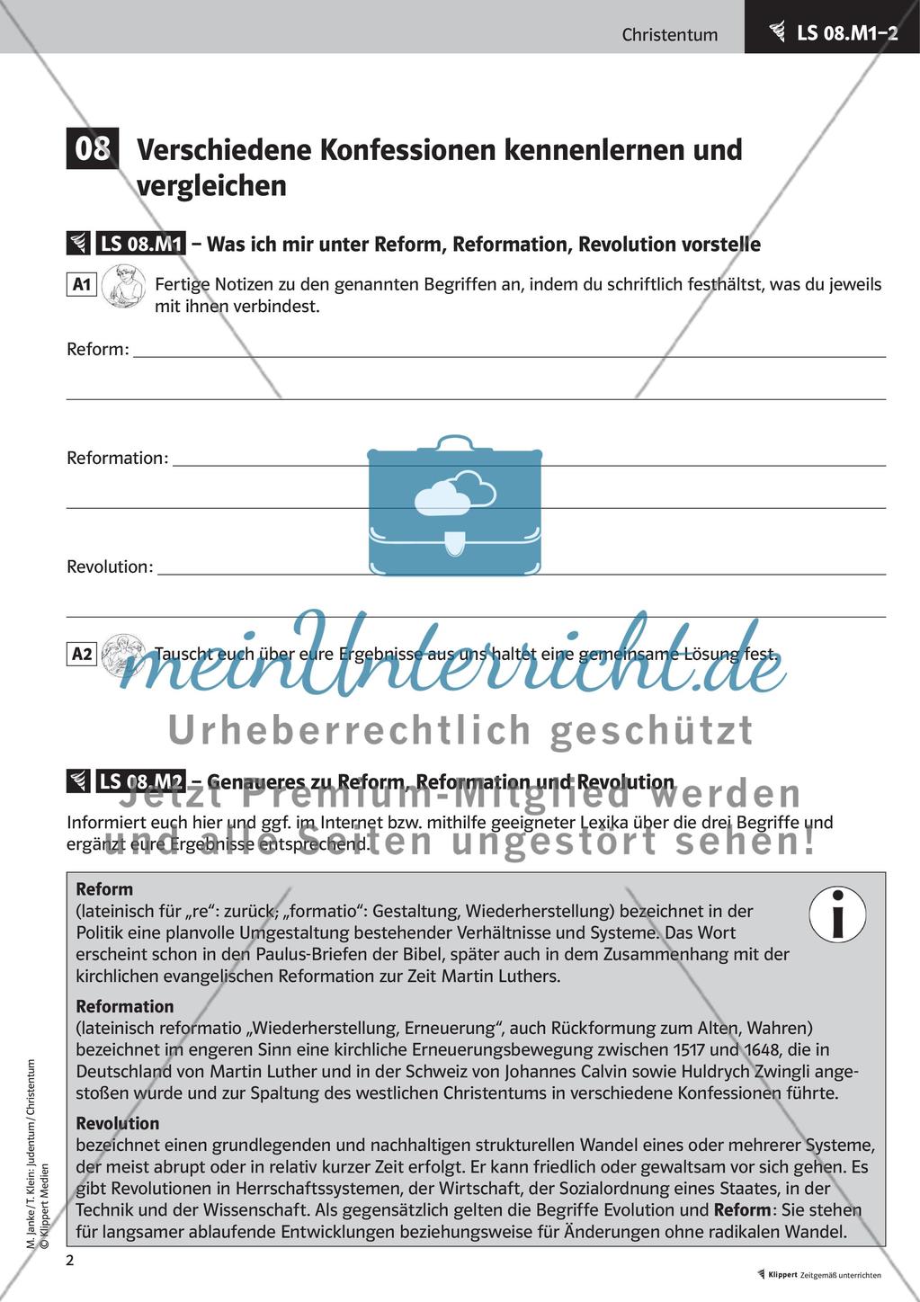 Verschiedene Konfessionen im Vergleich Preview 4