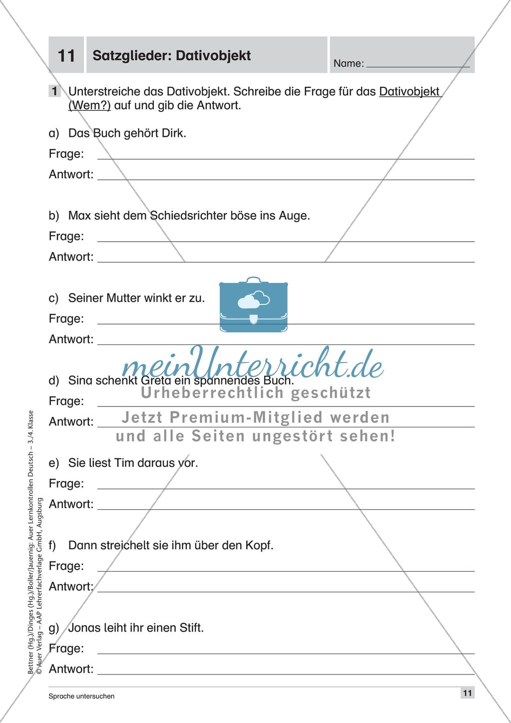Lernkontrollen: Grammatik Preview 13