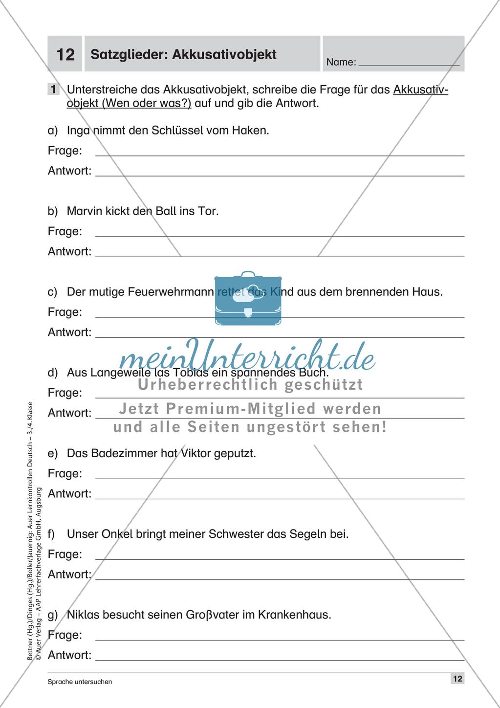 Lernkontrollen: Grammatik Preview 14