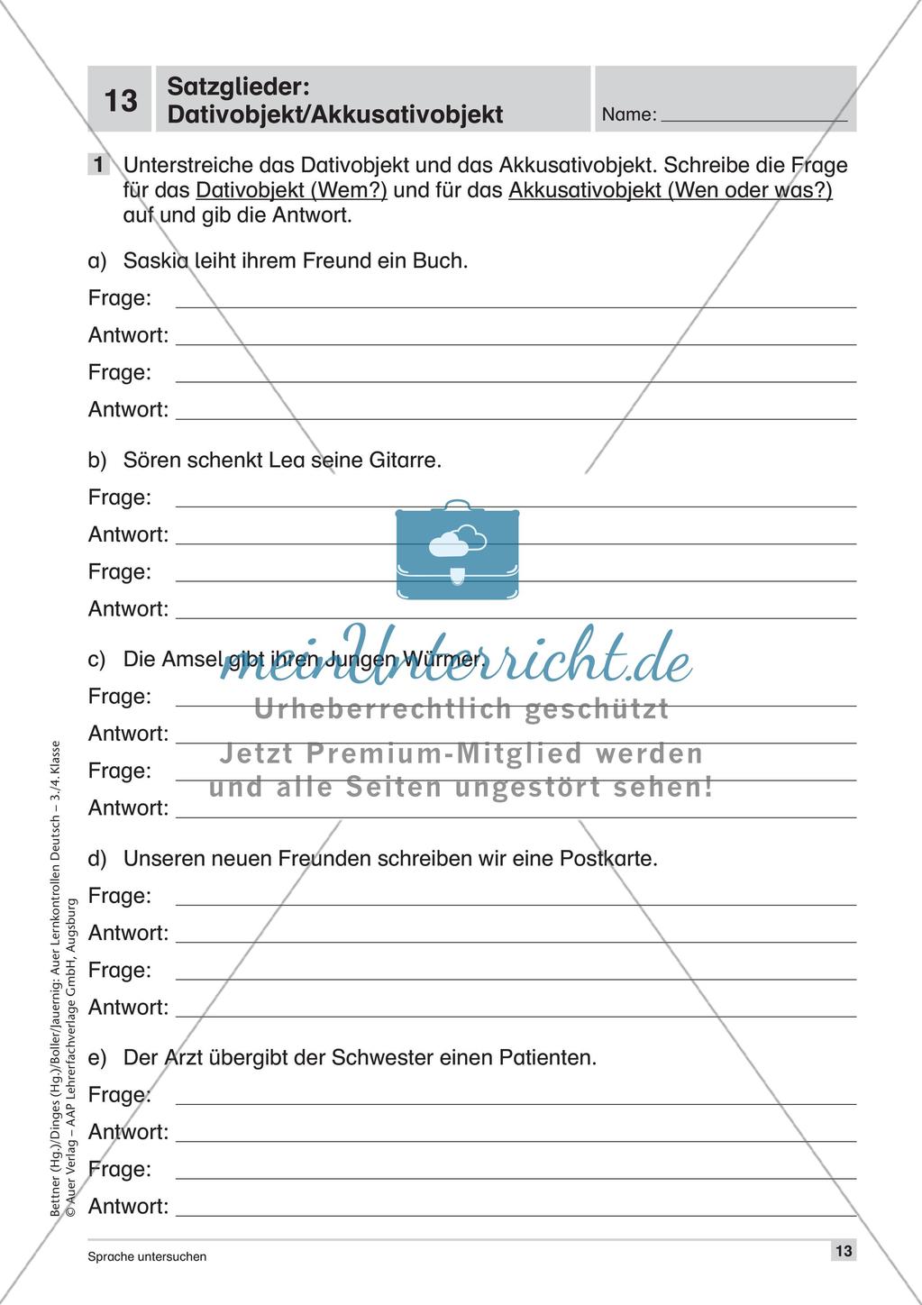 Lernkontrollen: Grammatik Preview 15