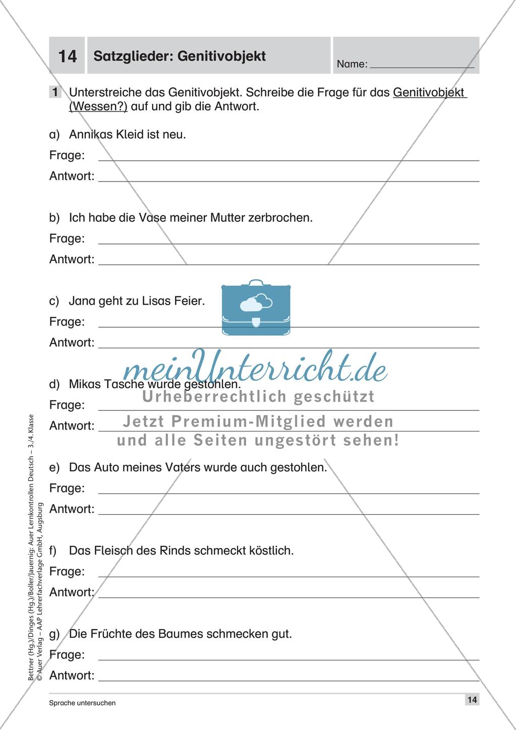 Lernkontrollen: Grammatik Preview 16