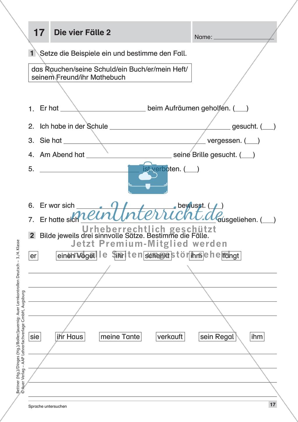 Lernkontrollen: Grammatik Preview 19
