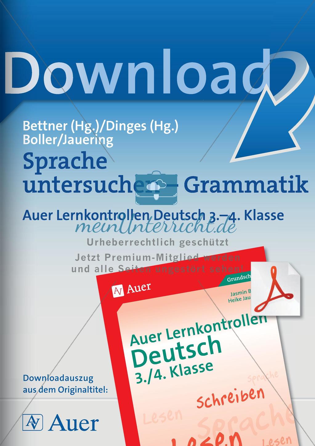 Lernkontrollen: Grammatik Preview 1