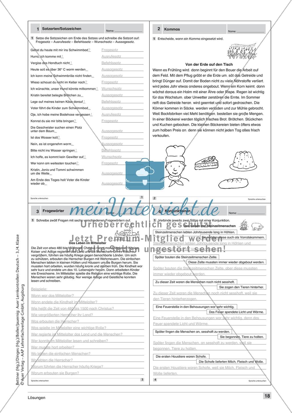 Lernkontrollen: Grammatik Preview 20