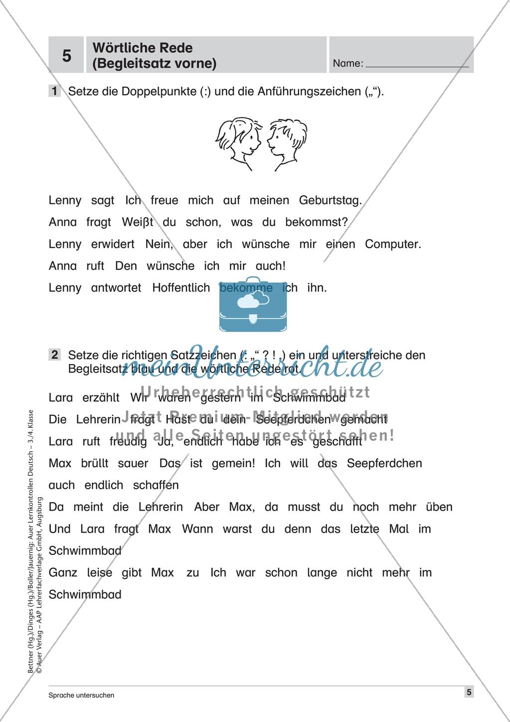 Lernkontrollen: Grammatik Preview 7