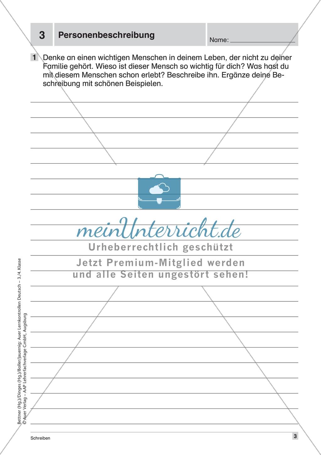 Lernkontrollen: Schreiben und sinnentnehmendes Lesen Preview 5