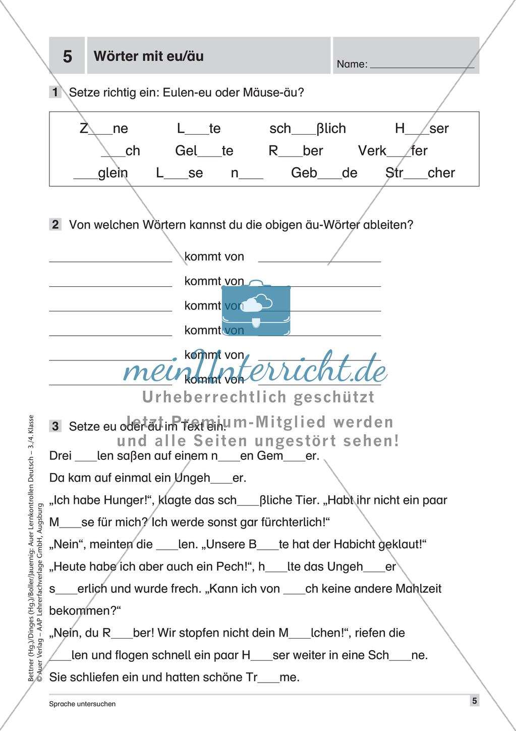 Lernkontrollen: Rechtschreibung Preview 7