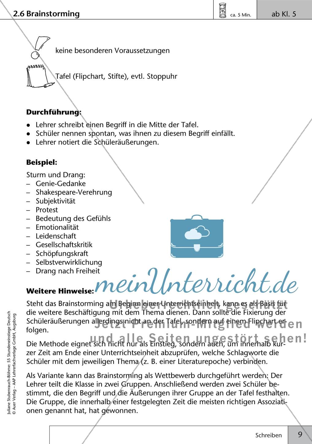 Unterrichtseinstiege zum Schreiben Preview 11