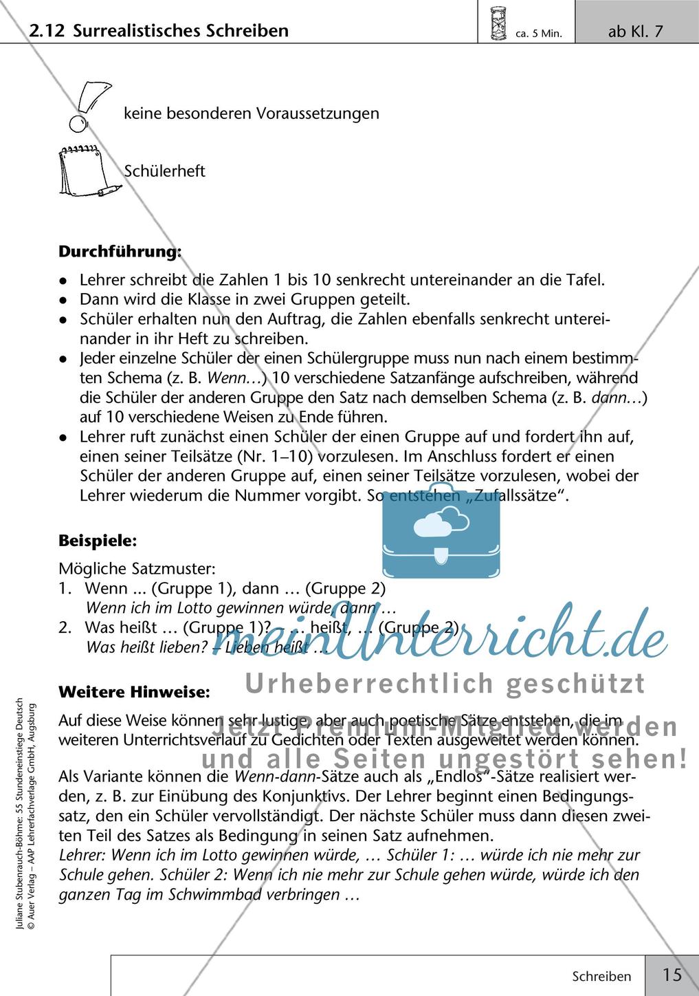 Unterrichtseinstiege zum Schreiben Preview 17