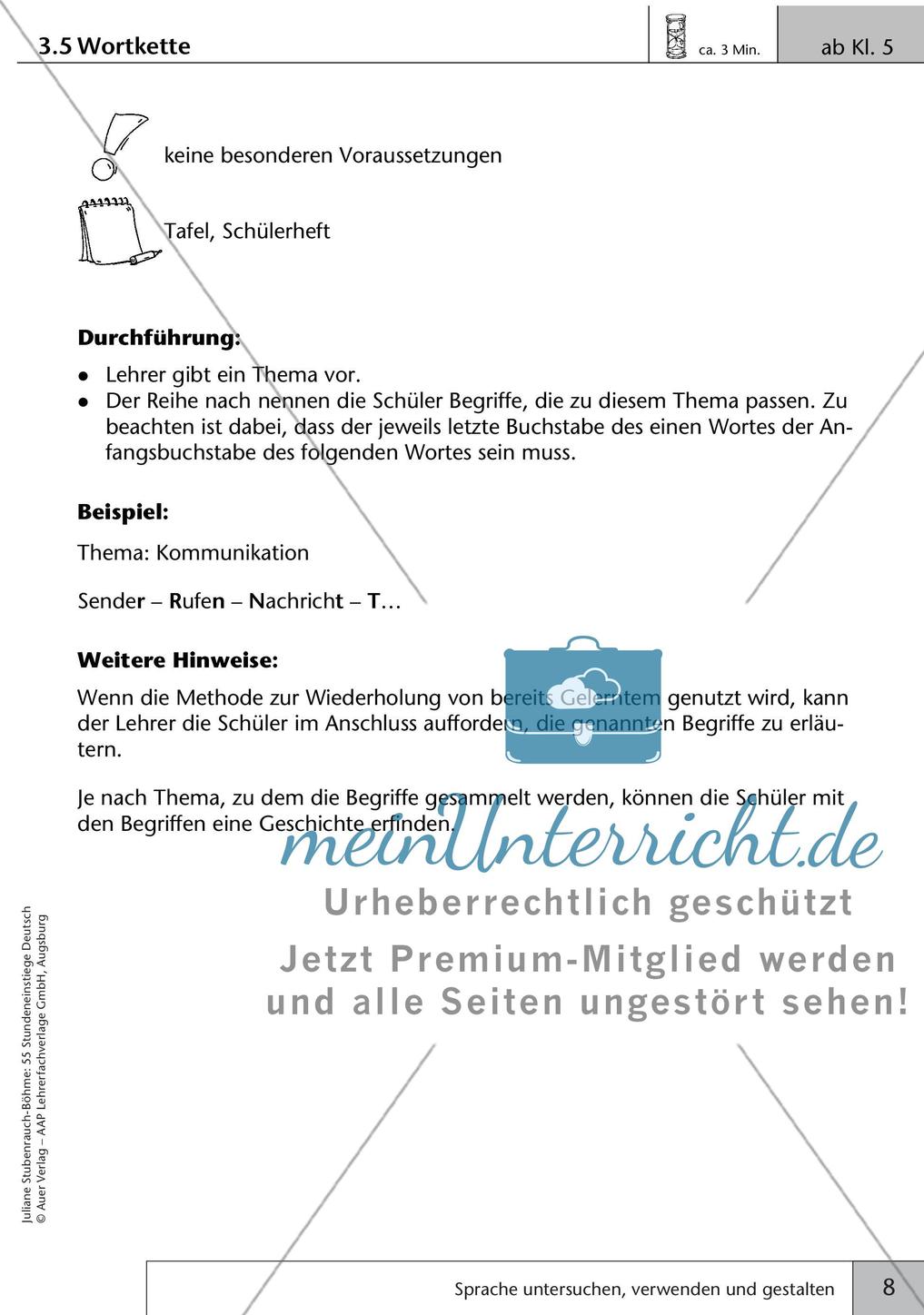 Kreative Stundeneinstiege: Untersuchung, Verwendung und Gestaltung von Sprache Preview 10