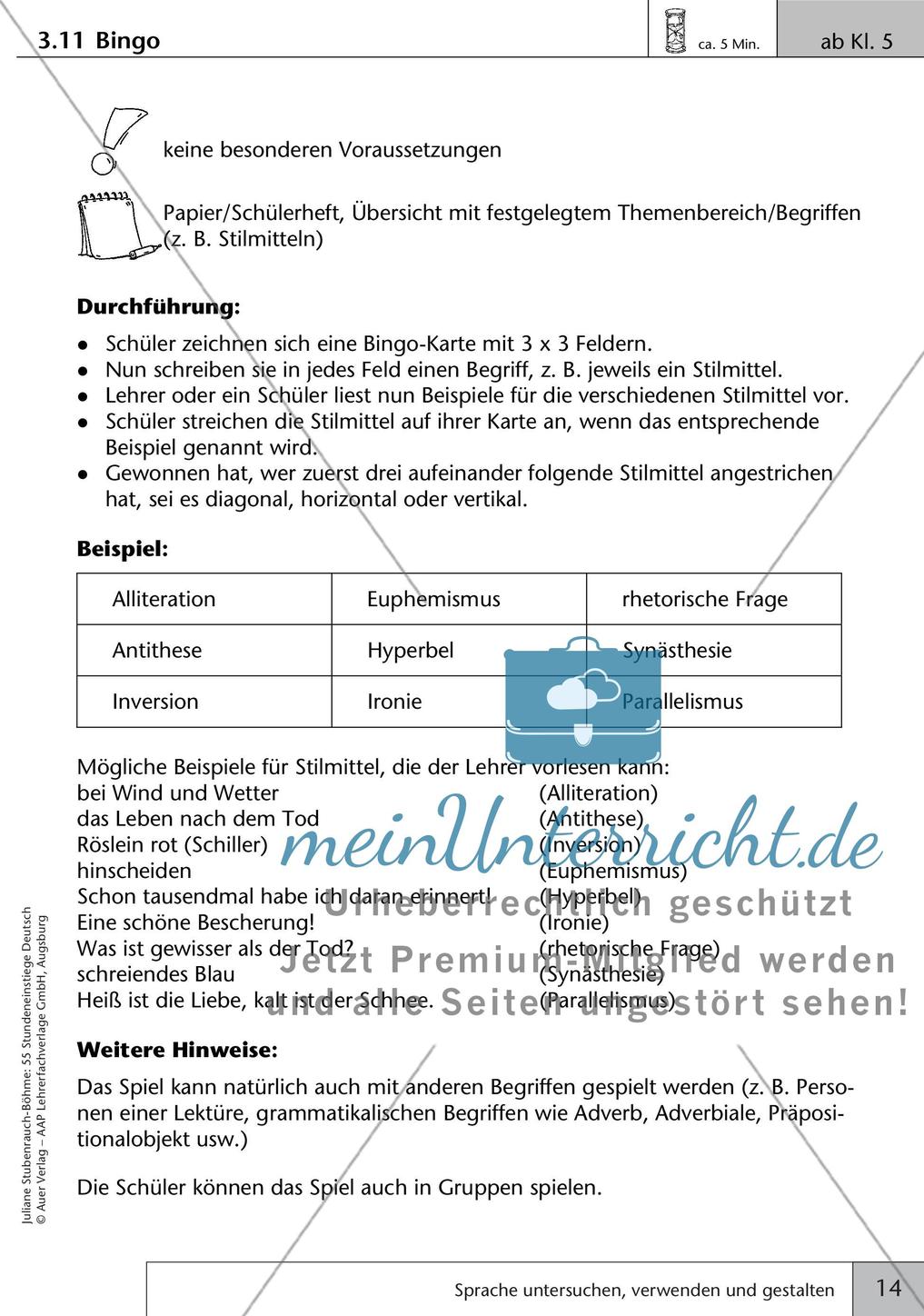 Kreative Stundeneinstiege: Untersuchung, Verwendung und Gestaltung von Sprache Preview 16