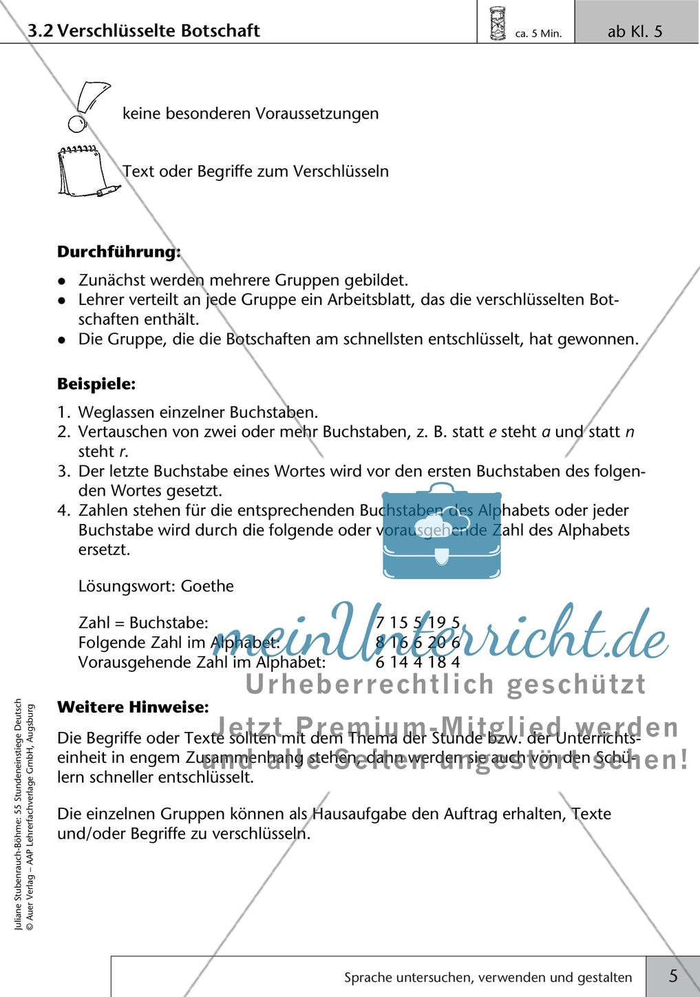 Kreative Stundeneinstiege: Untersuchung, Verwendung und Gestaltung von Sprache Preview 7