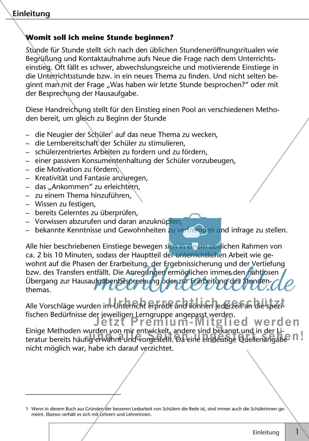 Unterrichtseinstiege: Umgang mit Literatur und Sachtexten Preview 3