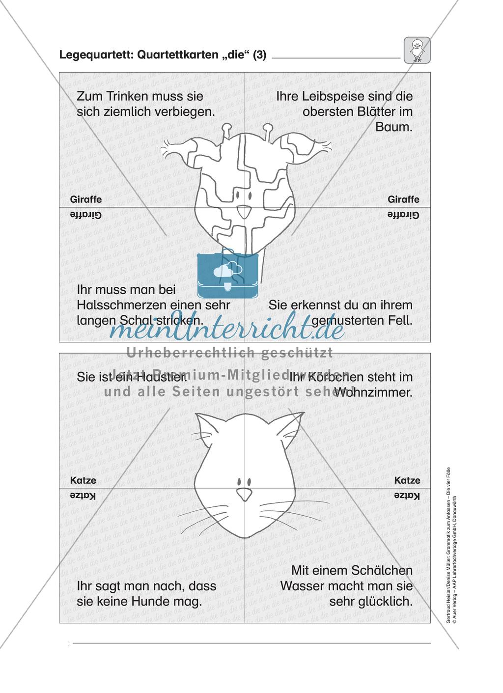 Die vier Fälle - Legequartett