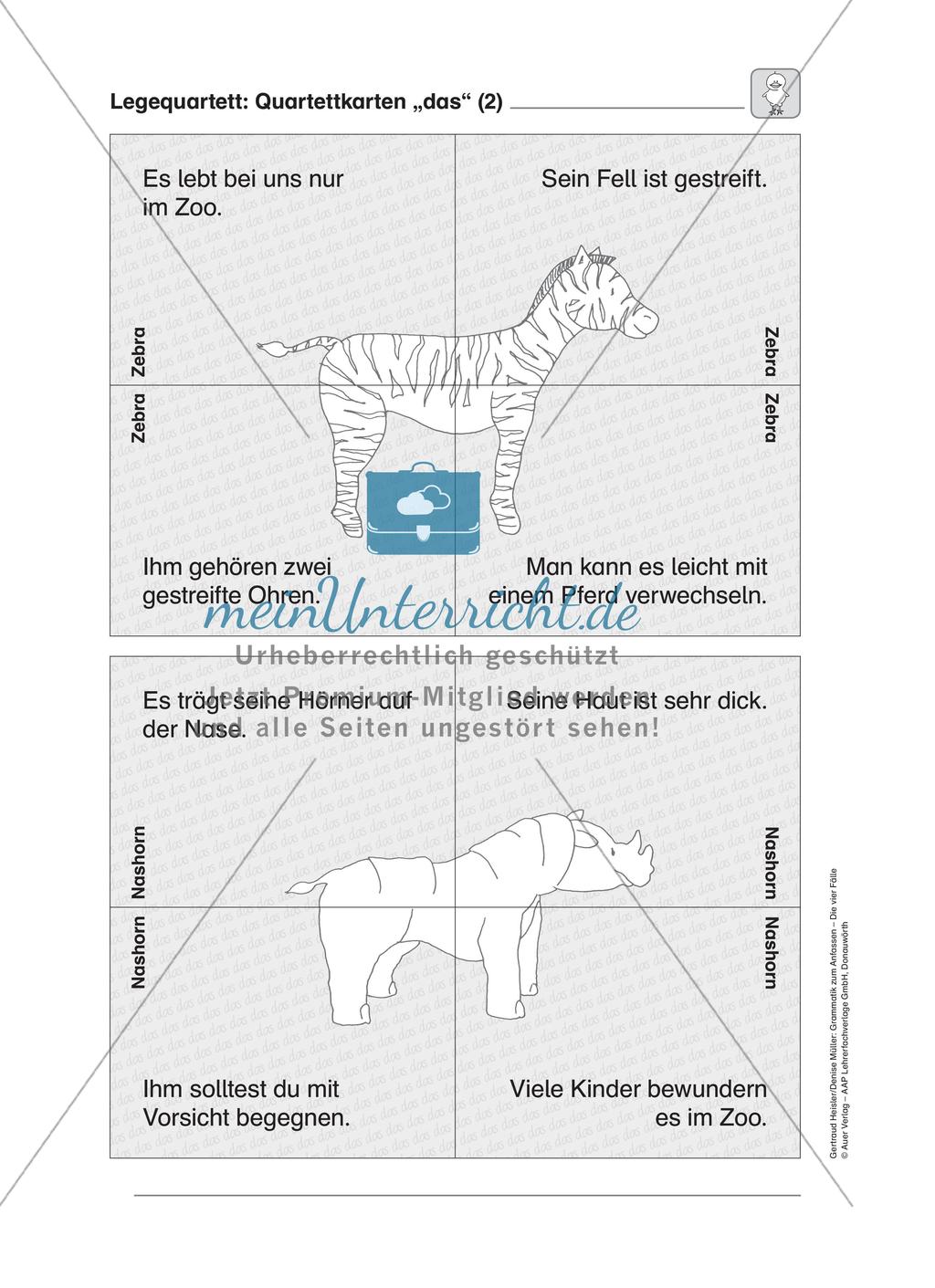 Die vier Fälle - Legequartett