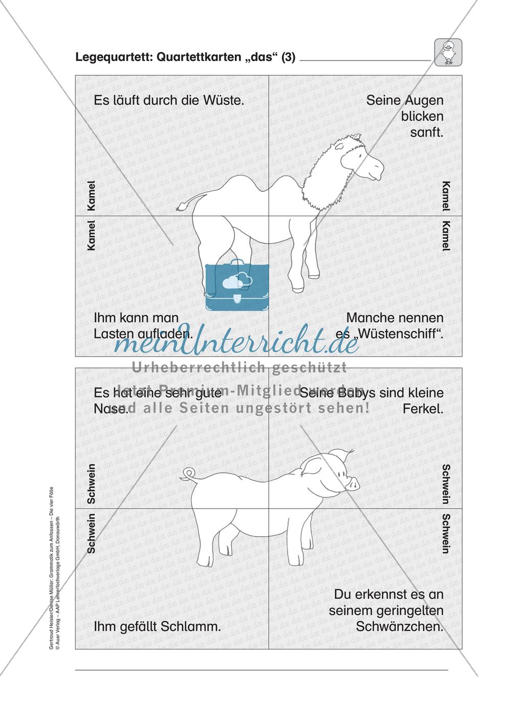 Die vier Fälle - Legequartett