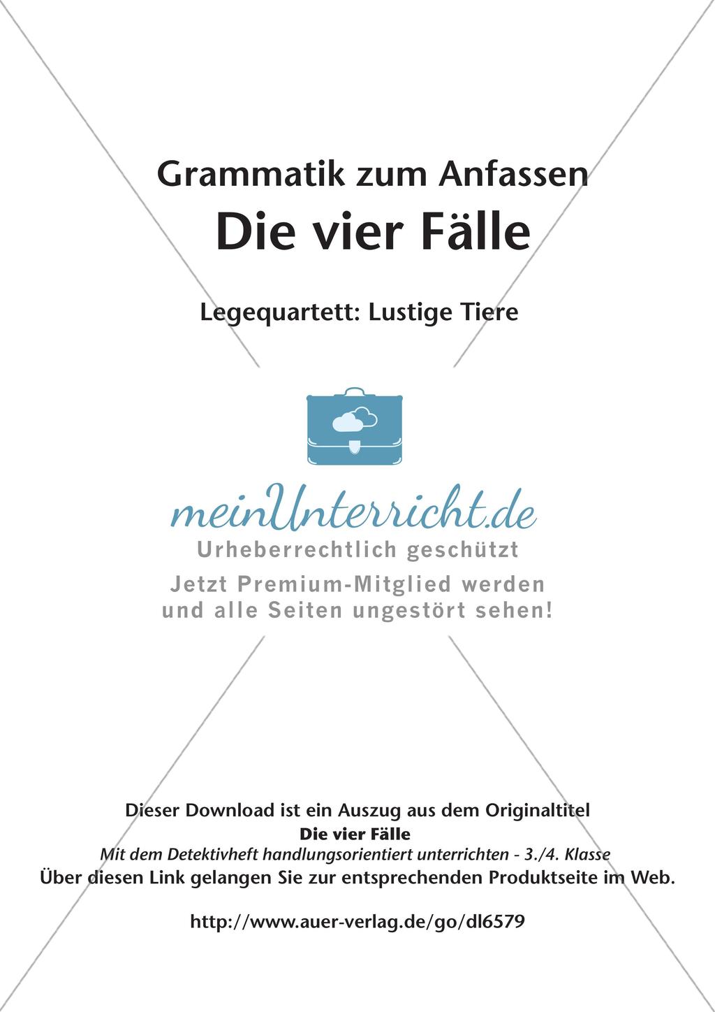 Die vier Fälle - Legequartett