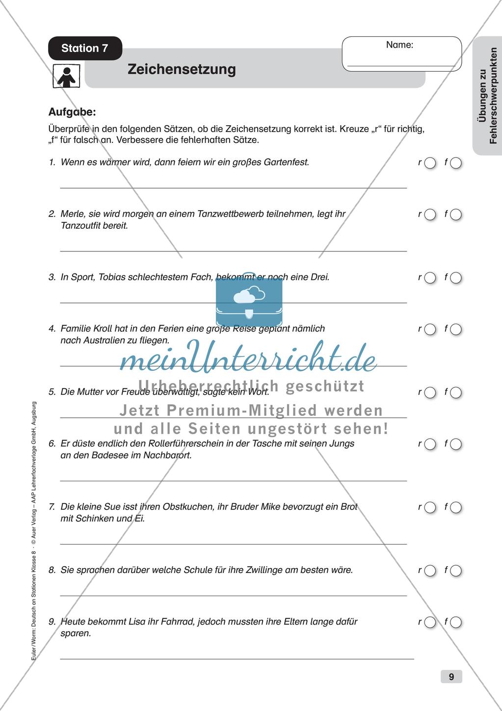 Übungen zu Fehlerschwerpunkten Preview 11