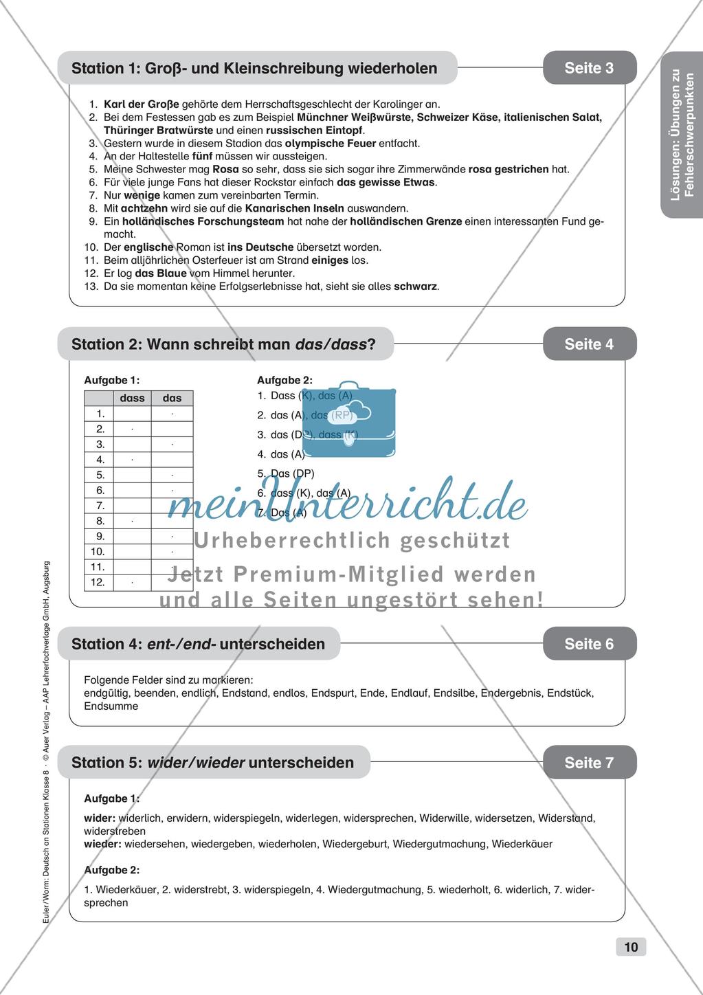 Übungen zu Fehlerschwerpunkten Preview 12