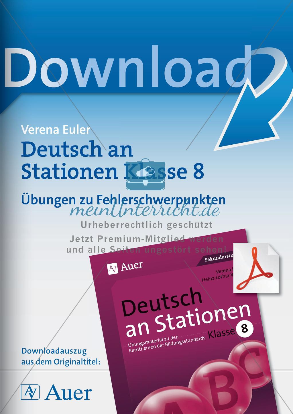 Übungen zu Fehlerschwerpunkten Preview 1
