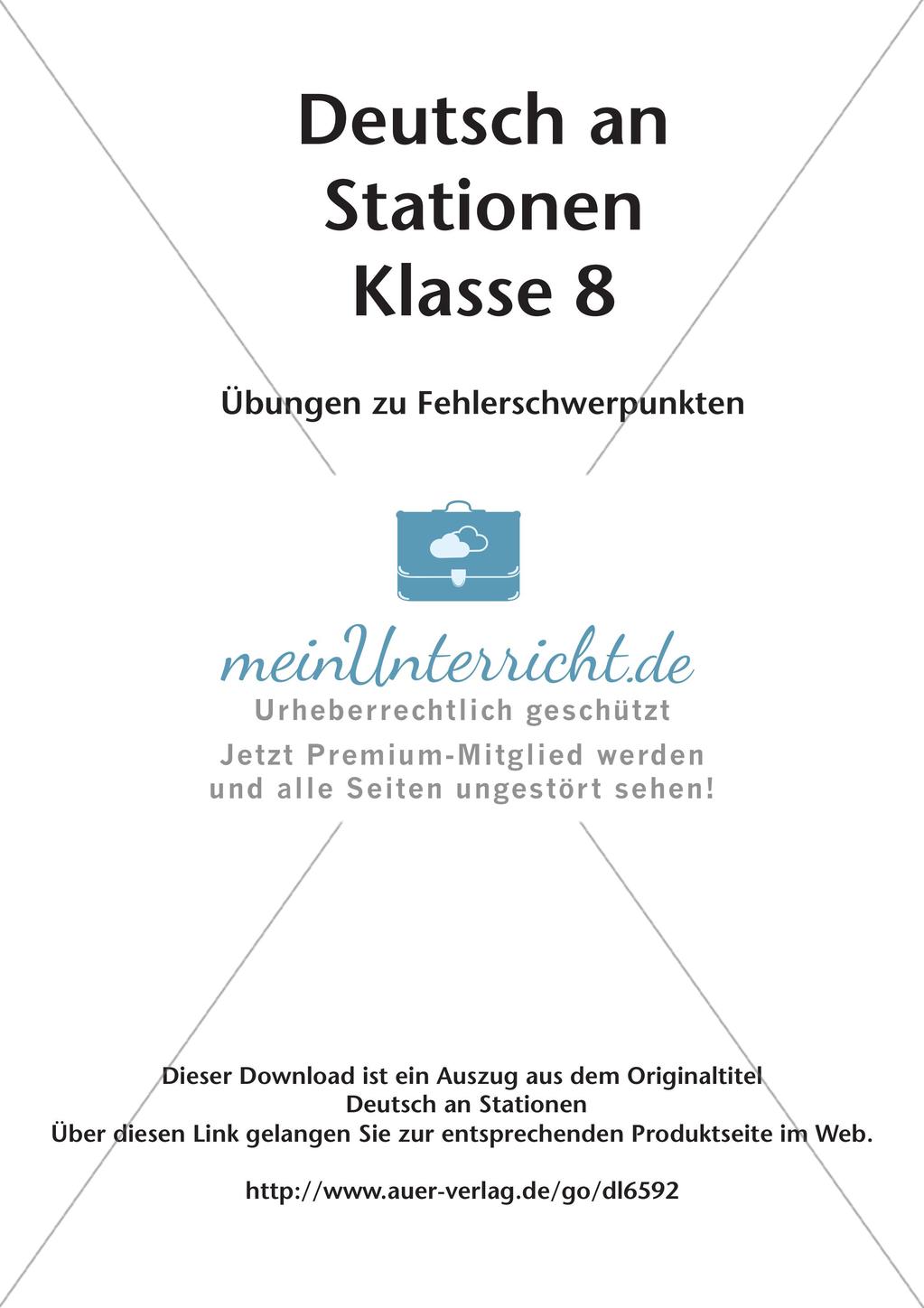 Übungen zu Fehlerschwerpunkten Preview 2