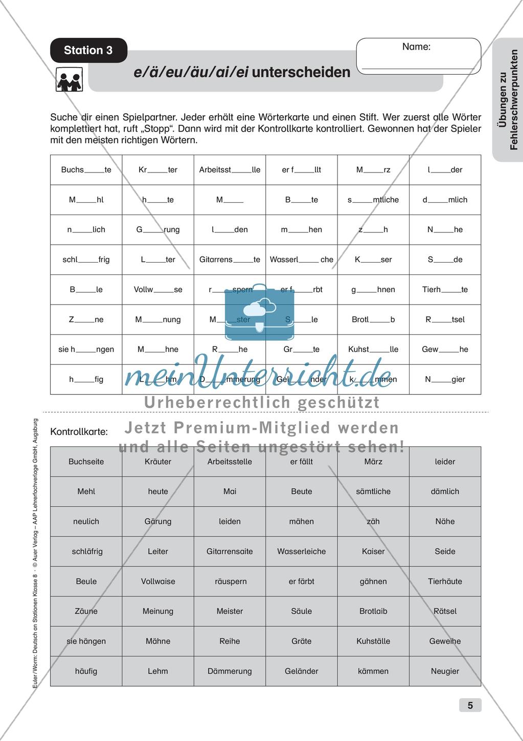 Übungen zu Fehlerschwerpunkten Preview 7